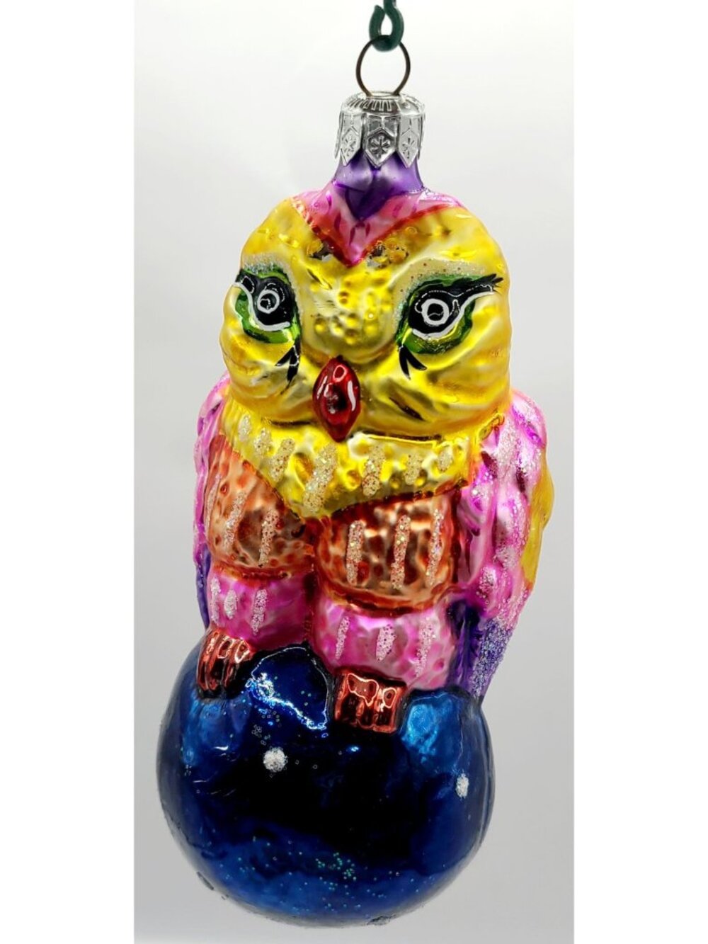 Vtg Christopher Radko Hooty Hoot Holiday Christmas Owl Who's This Ornament 90's